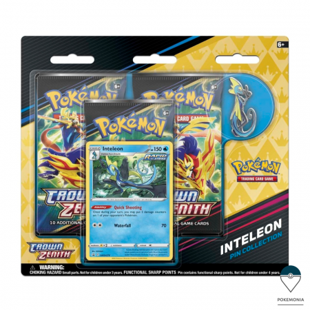 Pokemon TCG: Crown Zenith - Carti Pokemon TCG Sword & Shield Crown Zenith Inteleon Pin Collection