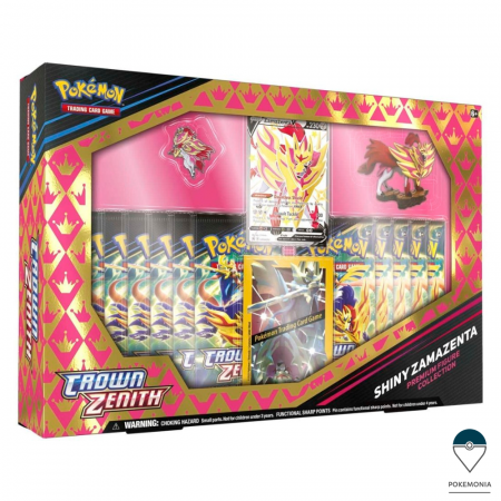 Pokemon TCG: Crown Zenith - Carti Pokemon TCG Sword & Shield Crown Zenith Premium Figure Collection Shiny Zamazenta