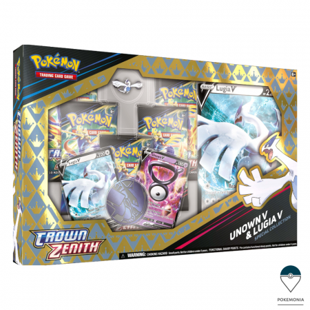 Pokemon TCG: Crown Zenith - Carti Pokemon TCG Sword & Shield Crown Zenith Special Pin Collection Unown & Lugia