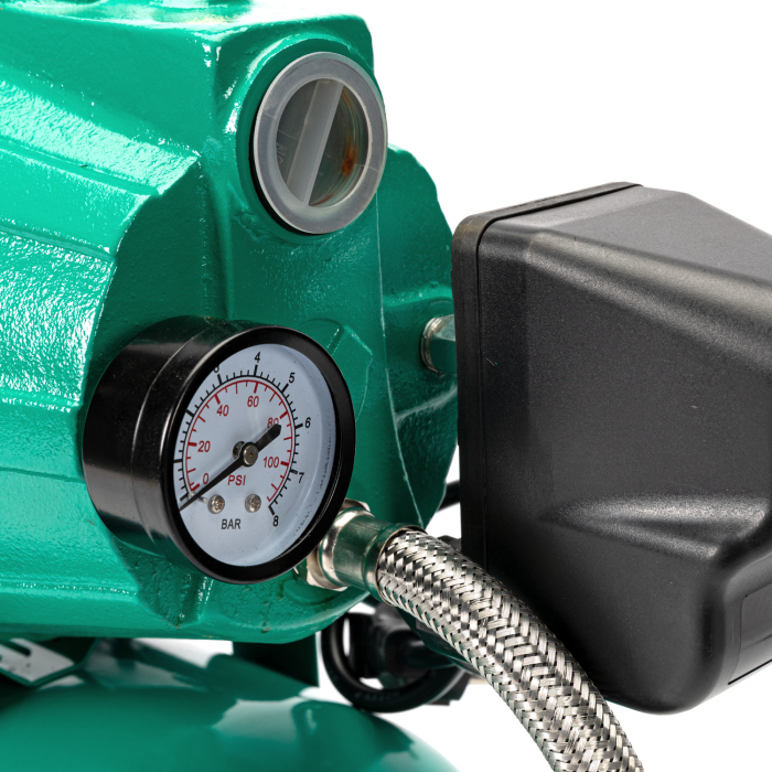 Hidrofor 24 L, aspirare-refulare 1 tol, refulare la 53m, aspirare 9m,cu pompa autoamorsanta din fonta, putere 1,5kW [2]