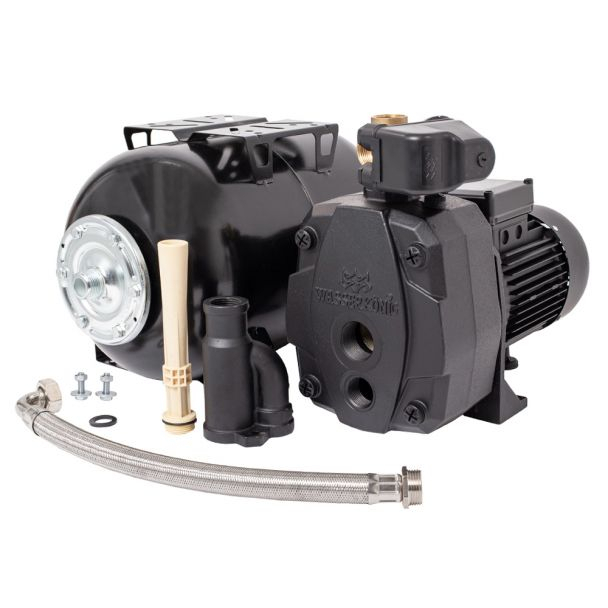 Hidrofor cu pompa de mare adancime Wasserkonig FA684825, putere 1500 W, debit 2880 l/h, inaltime refulare 68 m, aspiratie 40 m, vas de expansiune 24 litri [1]