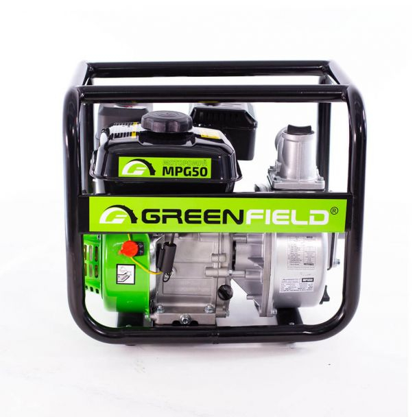 Motopompa 2" Greenfield MPG50, motor euro V, benzina, putere 7.0 CP, debit 42000 l/h, inaltime refulare 32 m [8]