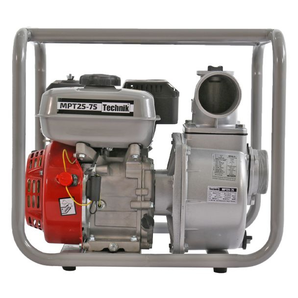 Motopompa 3" Technik MPT25-75, motor euro V, benzina, putere 7.0 CP, debit 60000 l/h, inaltime refulare 28 m [2]
