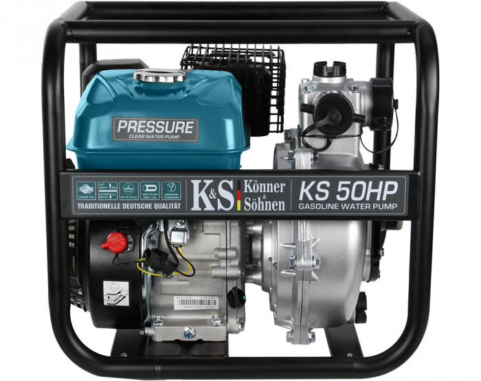 Motopompa apa curata de mare presiune 2" - 500 l / min - Konner & Sohnen - KS-50HP [1]