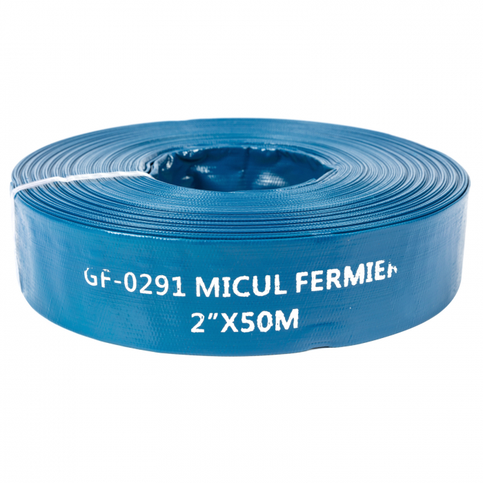 PACHET - Motopompa Micul Fermier, 2 toli, 6.5Cp, debit 500 l/min, Motor OHV, 4000 Rpm, Inaltime de refulare 23 m + Furtun apa refulare Flat PVC 2" 50M [2]