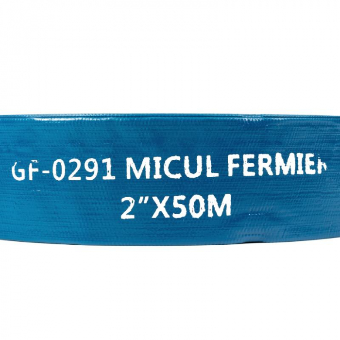 PACHET - Motopompa Micul Fermier, 2 toli, 6.5Cp, debit 500 l/min, Motor OHV, 4000 Rpm, Inaltime de refulare 23 m + Furtun apa refulare Flat PVC 2" 50M [8]