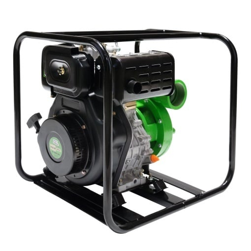 PACHET-Motopompa Micul Fermier pentru apa, diesel, 3 toli, 9,8 Cp, debit 45 mc/h, de presiune inalta, 4 timpi + Furtun pompier 3" 20m 8bar fara capete ROSU [5]