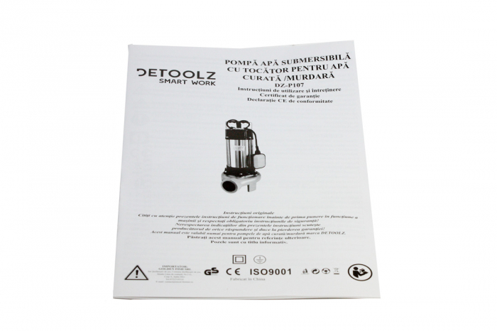 Pompa apa submersibila WQD1500DF 1500W cu tocator [8]