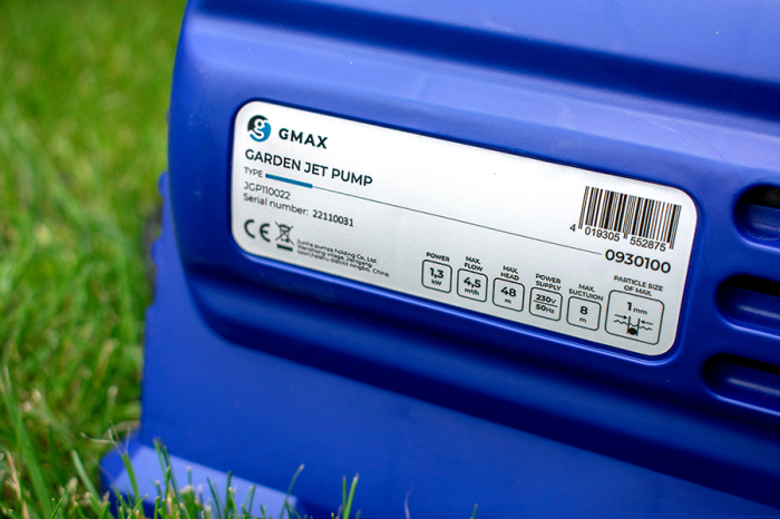 Pompa autoamorsanta Gmax JGP cu filtru incorporat, presiune 4.5 bar, debit 4.2 m3/h,  putere 1.1 kw, coloana 45m [5]