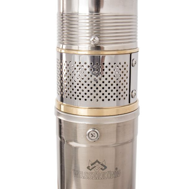 Pompa submersibila centrifugala multietajata Wasserkonig WKM5600-105/3.5, diametru 3.5", putere 1850 W, debit 5700 l/h, inaltime refulare 102 m [4]