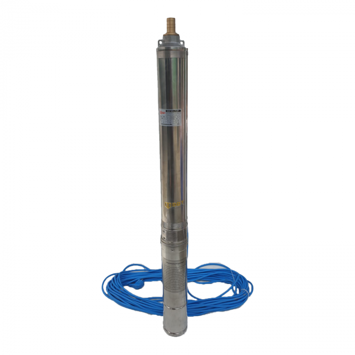 Pompa submersibila de mare adancime, DDT, 4SDM3-16, 2200 W, debit 10 m³/h, 16 turbine, Inox, refulare 200m [1]