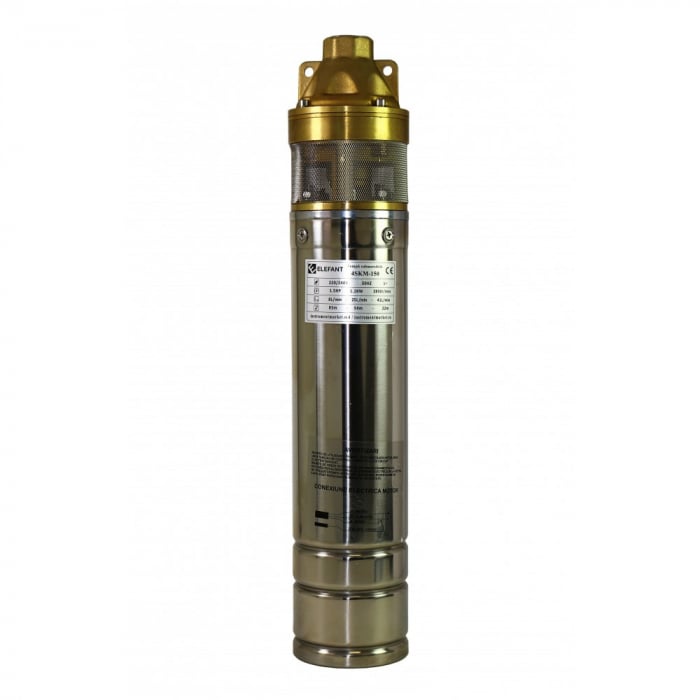 Pompa submersibila ELEFANT 4SKM-150, 1100W, 64l/min, Bobinaj din Cupru [2]