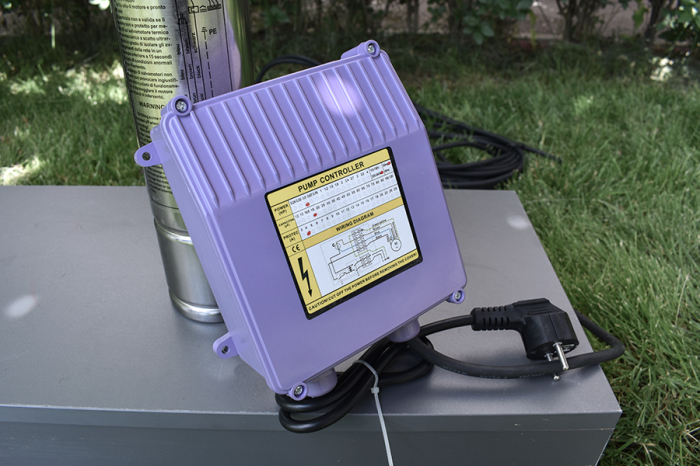 Pompă submersibilă foraj Gmax 90QJD109-0.37, 0.5 HP, 2.8 m³/h, Hmax 50 m, Ø90 mm, cablu 20 m [4]