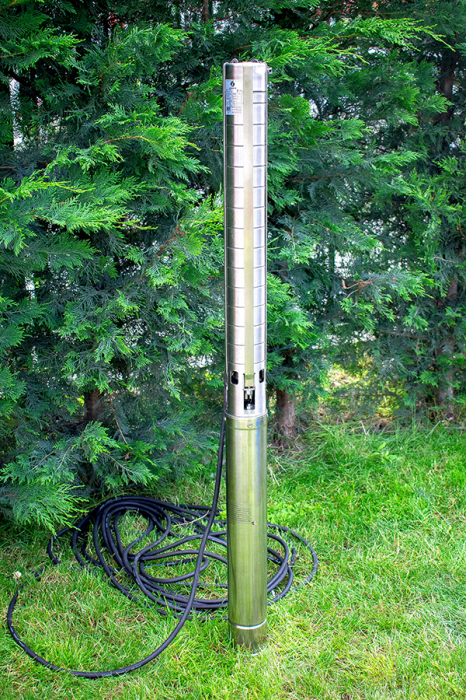 Pompa submersibila trifazica de foraj Gmax 4SP 1413-4 380V cu 13 turbine de inox, debit 20 m3/h, putere 4 kw, coloana apa 86 m [2]