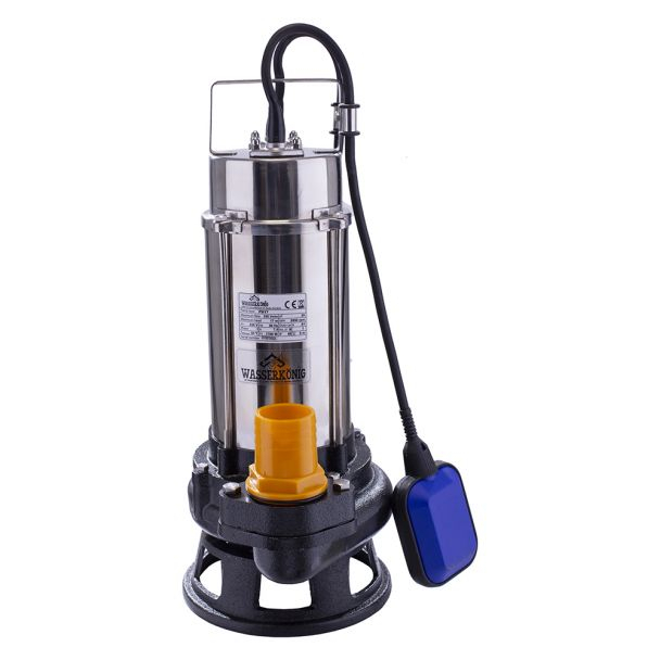 Pompa submersibila Wasserkonig PSI17, particule max. 25 mm, putere 1700 W, debit 21000 l/h, inaltime refulare 17 m [1]