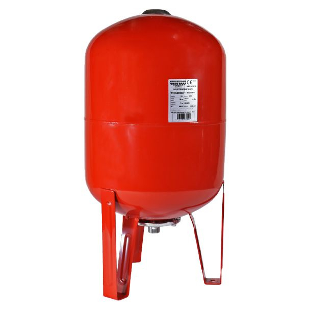 Vas de expansiune vertical Wassertechnik WTH50VRED, apa calda, volum 50 l, presiune max.10 bari, cu suport [1]