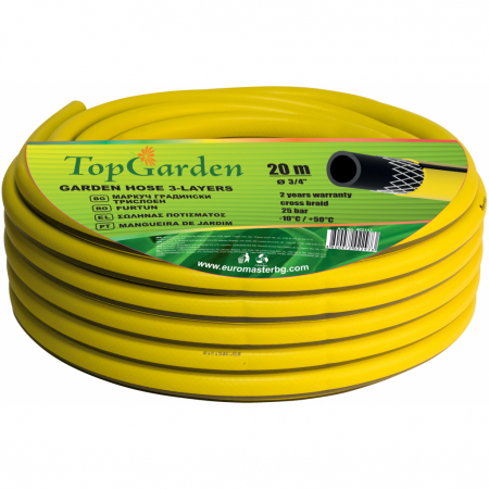 Furtune de irigat, banda de picurare și accesorii - Furtun de gradina 3 straturi 1 20m Top Garden