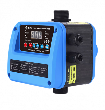 Pompe de suprafata - Invertor Automat Gmax IPC-01, Control Presiune Pompa, 1.1 kW, Protectie Suprasarcina, Sistem Irigare
