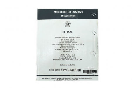 Minihidrofor, debit 2m3/ora, inaltime 22m, 0,37 KW [4]