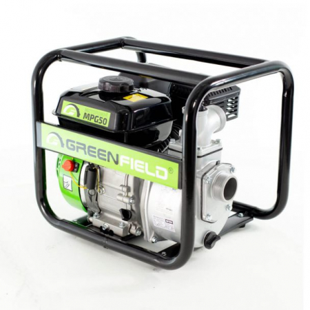 Motopompa 2" Greenfield MPG50, motor euro V, benzina, putere 7.0 CP, debit 42000 l/h, inaltime refulare 32 m [6]