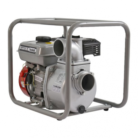 Motopompe - Motopompa 3" Technik MPT25-75, motor euro V, benzina, putere 7.0 CP, debit 60000 l/h, inaltime refulare 28 m
