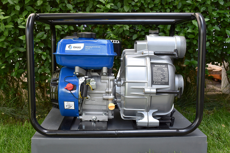 Motopompa apa reziduala Gmax TG30T, benzina, 3" / 80 mm, motor 170F 4T, 7 HP, 212 cm³, debit maxim 55 m³/h, inaltime refulare 28 m, aspiratie 8 m, rezervor 3.6 L, Euro 5 [1]