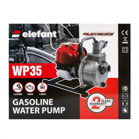 Motopompa ELEFANT WP35, 1.5 TOLI, 4 T, putere 1000 W, Debit  8-10 M3H [1]