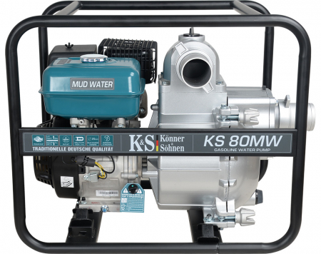 Motopompe - Motopompa pentru apă contaminată puternic 3" - 1000 l / min - Konner & Sohnen - KS-80MW