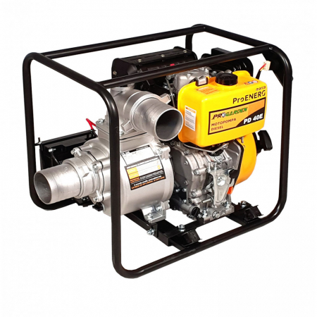 Motopompe - Motopompa ProGARDEN PD40E  4"/100mm, diesel, apa curata, pornire electrica