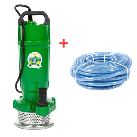 Pompe submersibile de adancime - Pachet - Pompa apa submersibila QDX-16M, inaltime pompare 16m, 370 W refulare 1 tol, debit 3900l/h +