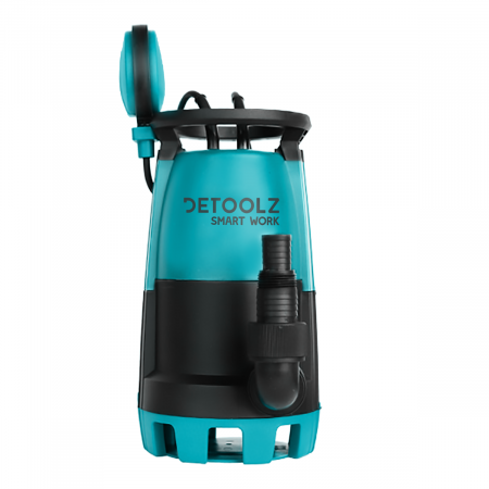 Pompe de apa murdara cu și fără plutitor - Pompa apa murdara din plastic 900W 300l/min, DZ-P113 DETOOLZ