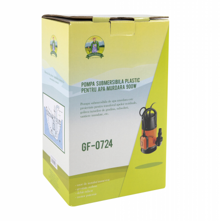Pompa apa murdara Micul Fermier 900W, 14000 l/h, 1 tol, refulare 8m, Flotor [4]