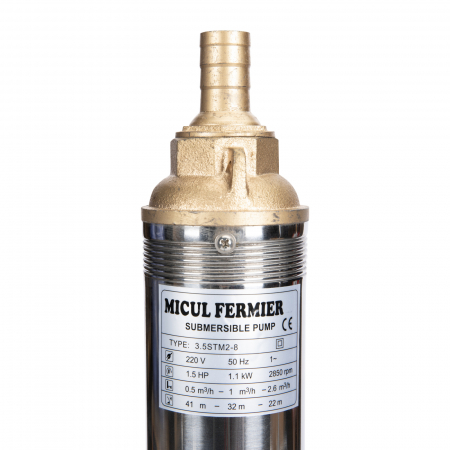 Pompa Apa Submersibila 90YQJD2/8-1.1 GF-0707, Apa Curata, 1.1 Kw, 2.6 Mc/H, Micul Fermier [1]