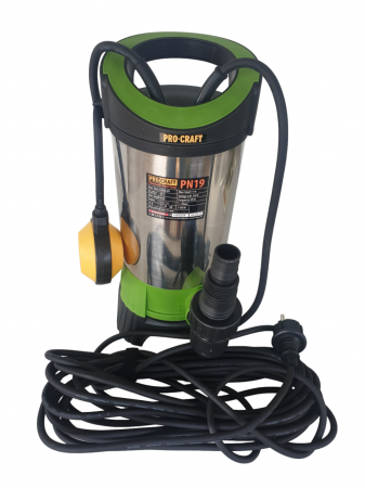 Pompă de drenaj și fecale Procraft PN19, debit 15000 l/h, 1100 W [5]