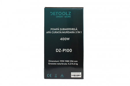 Pompa submersibila apa curata/murdara 3in1 400W, DZ-P100 DETOOLZ [10]
