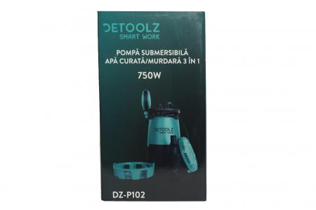Pompa submersibila apa curata/murdara 3in1 750W, DZ-P102 DETOOLZ [10]