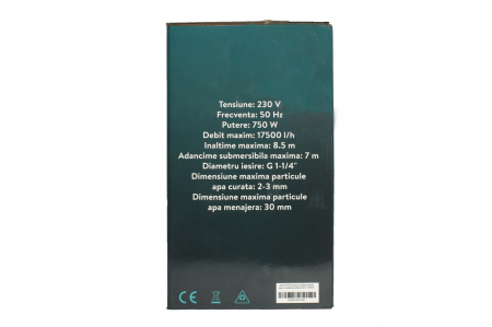 Pompa submersibila apa curata/murdara 3in1 750W, DZ-P102 DETOOLZ [11]