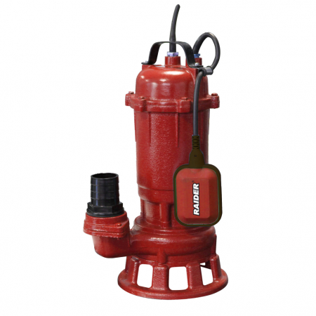 Pompe de apa murdara cu și fără plutitor - Pompa submersibila apa murdara, putere 1.1kW, debit 300L/m, refulare 13m, Lama RD-CAWP56