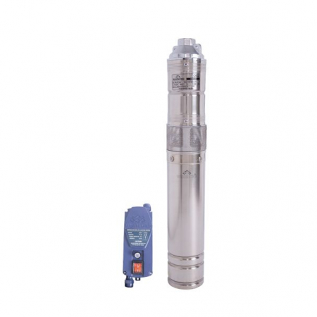 Pompa submersibila cu surub Wasserkonig SI8550, pentru ape curate, diametru 4", inox, putere 1150 W, debit 3000 l/h, inaltime refulare 85 m [1]