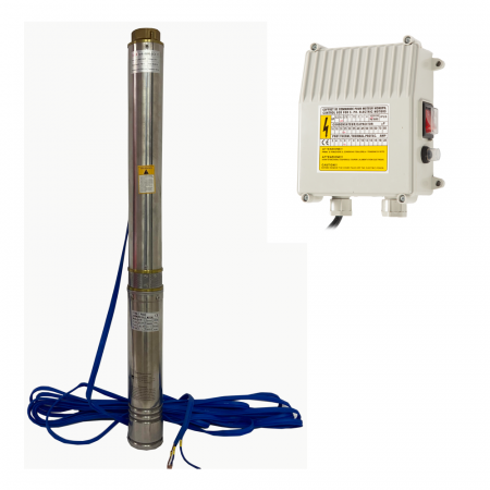 Pompa Submersibila cu Turbina DRK, Model 4SDM8-13, 13 turbine, refulare 75 m, putere 1.5 kW/ 2HP, debit 10 m³/h [0]