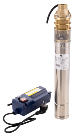 Pompe submersibile de adancime - Pompa submersibila de foraj Gmax 3skm100, debit 2.4 m3/h, diametru pompa 75 mm, putere 750 w,  55m, cupru