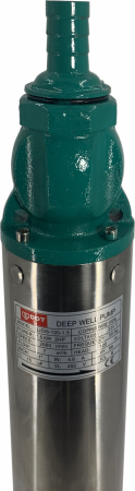 Pompa submersibila de mare adancime DDT, QJD120-1.5, debit 7 m³/h, refulare 120 m, putere 1500 W, Inox, cu 8 turbine [1]