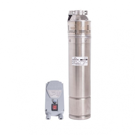 Pompa submersibila periferica Wasserkonig SI6253, diametru 4", inox, putere 1200 W, debit 3180 l/h, inaltime refulare 62 m [1]