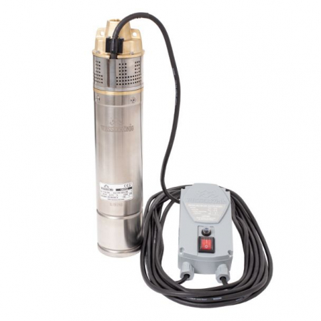 Pompe submersibile de adancime - Pompa submersibila periferica Wasserkonig SI6352, diametru 4", 1150 W, debit 3120 l/h, inaltime refulare 63 m