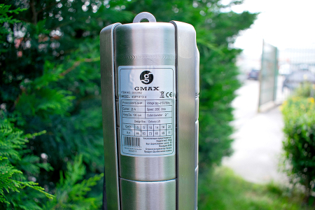 Pompa submersibila trifazica de foraj Gmax 4SP 1413-4 380V cu 13 turbine de inox, debit 20 m3/h, putere 4 kw, coloana apa 86 m [6]