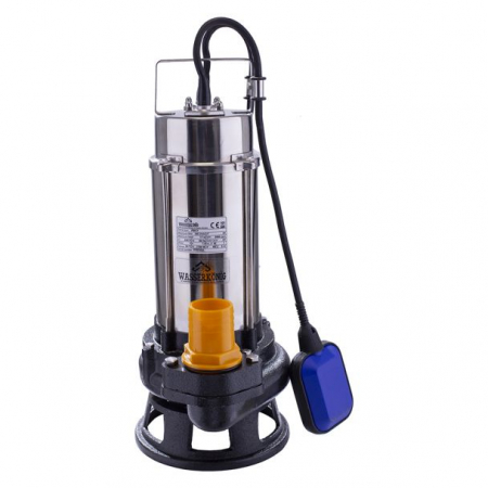 Pompe de apa murdara cu și fără plutitor - Pompa submersibila Wasserkonig PSI17, particule max. 25 mm, putere 1700 W, debit 21000 l/h, inaltime refulare 17 m