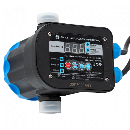 Pompe submersibile de adancime - Presostat electronic automat de control al presiunii EPC-12, 2.2 kw, cu afisaj digital si reglarea limitelor Gmax