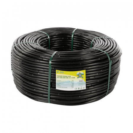 Furtune de irigat, banda de picurare și accesorii - Tub pentru picurare PREM, DIAMETRU 16, DISTANTA INTRE GAURI 40cm, gros 1mm, 4l/h, lungime 400m, Micul Fermier GF-2127