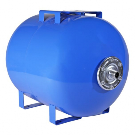 Hidrofoare - Vas de expansiune orizontal Wassertechnik WTH80HBLUE, apa rece, volum 80 l, presiune max.10 bari, cu suport
