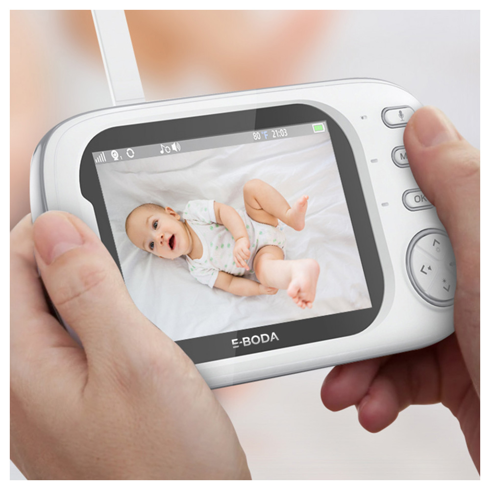 Baby Monitor, Camera audio-video wireless pentru supraveghere bebelusi, E-boda [3]